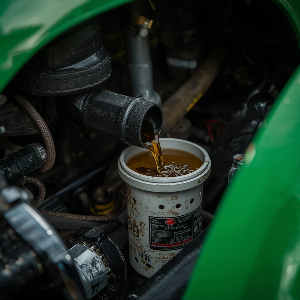 Draining water separator and checking diesel fuel filter for winter starting issues